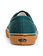 Vans Authentic June Bug Green & Gum Skate Shoes | Zumiez