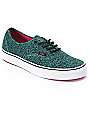 vans authentic skate shoe turquoise monochrome