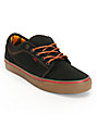 Vans Chukka Low Black & Gum Washed Canvas Skate Shoes | Zumiez