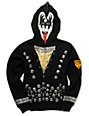 kiss zip up hoodie