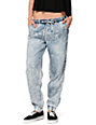 new look acid wash denim jogger