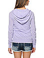 lavender zip up hoodie