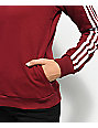 adidas burgundy zip hoodie