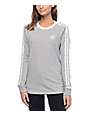 adidas long sleeve grey top