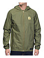 olive green adidas windbreaker