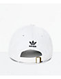 white adidas trefoil hat