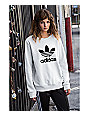 adidas cold shoulder sweatshirt white