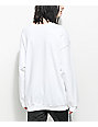 adidas cold shoulder sweatshirt white