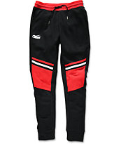 black and red sweatpants