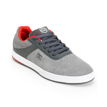 DC Mike Mo S Grey & Red Skate Shoe at Zumiez : PDP