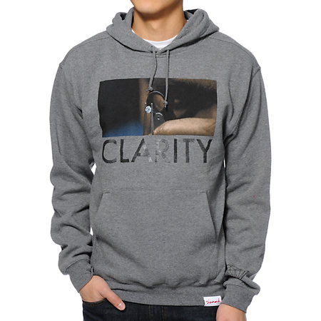 diamond supply zumiez clarity pullover hoodie pt grey