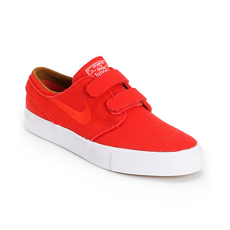 nike sb janoski rm white & varsity red skate shoes