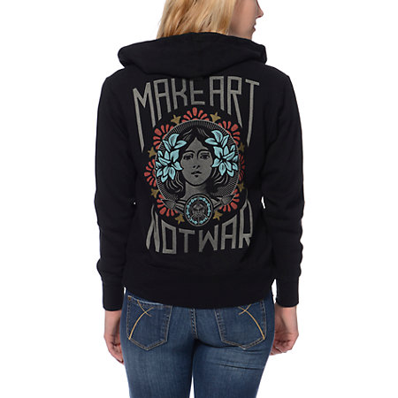 obey make art not war sweatshirt