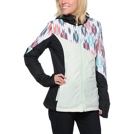 volcom insulated jacket mint zumiez nyala