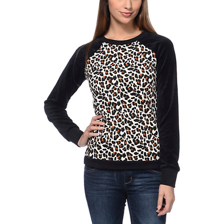 Mens crew neck sweatshirt nike leopard 