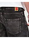 Empyre Loose Fit Sk Black Acid Wash Corduroy Skate Pants