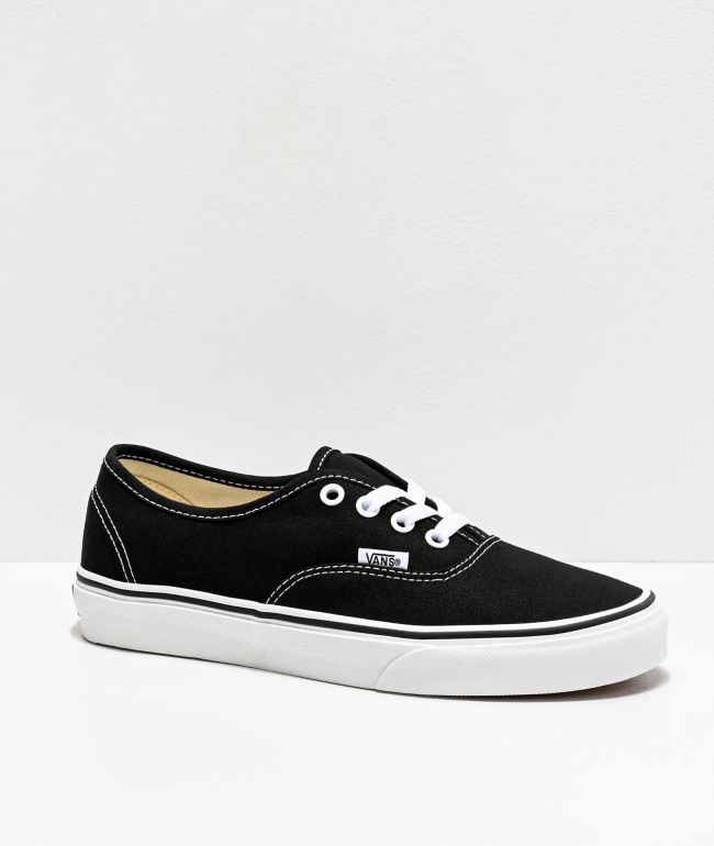 Black discount canvas vans