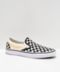 Vans Slip on in White, Checker