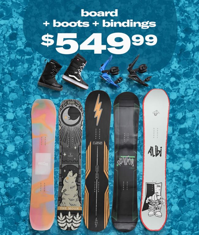 $549.99 Snowboard Package