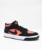 Nike SB React Leo Black & Orange Skate Shoes in Black, Orange