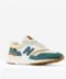 New Balance 997H in White, Green