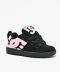 DC Court Graffik Puff in Black, Pink