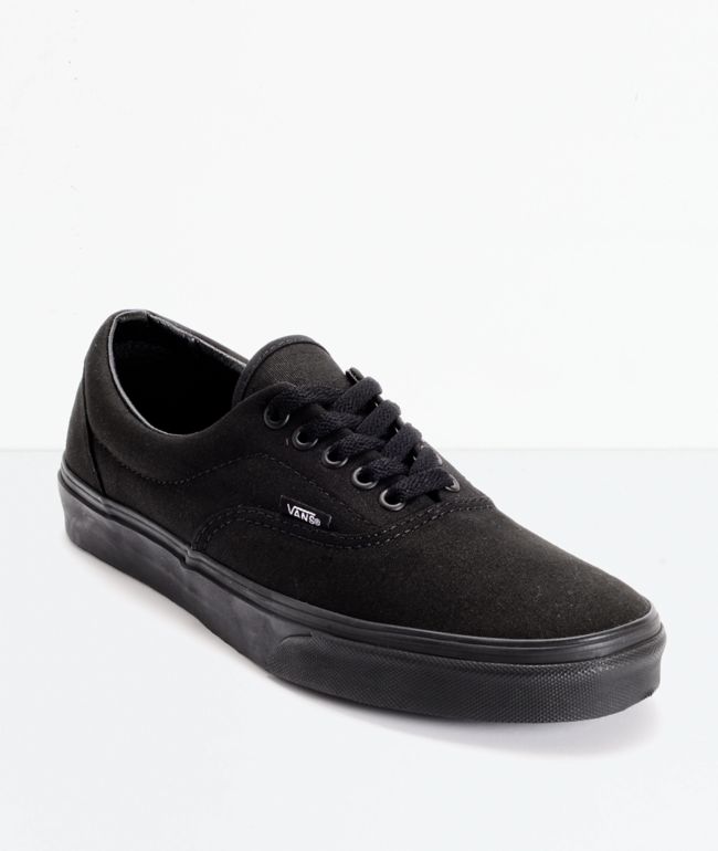 Vans Authentic Black Canvas Skate Shoes | Zumiez