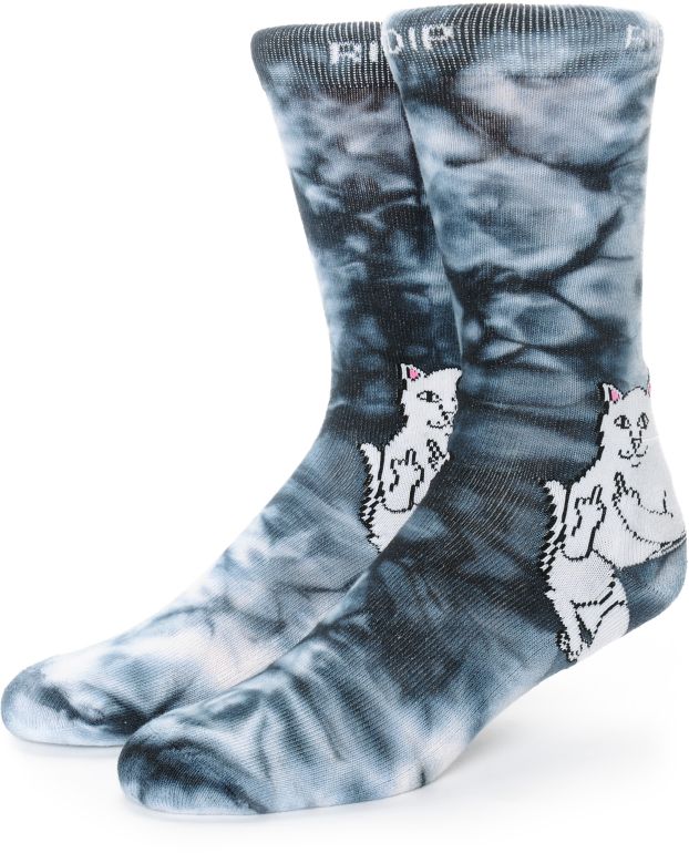 RIPNDIP Lord Nermal Tie Dye Crew Socks - RIPNDIP