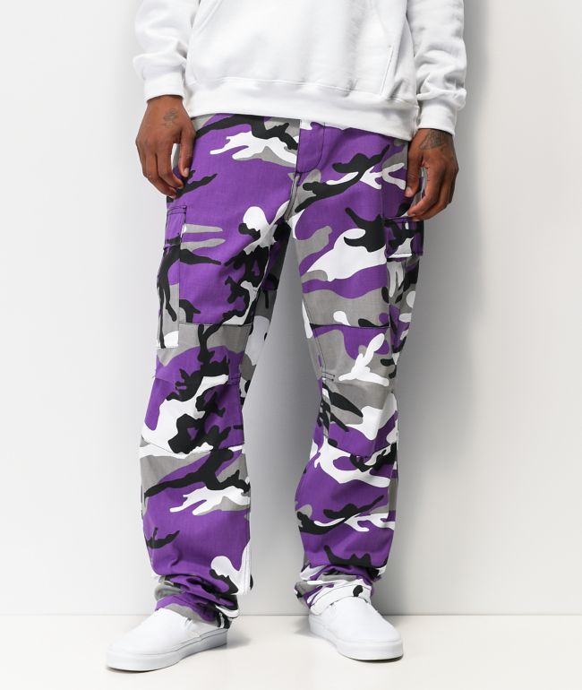 Military Camouflage Cargo Pants Men Joggers Streetwear Pencil Pant Hip Hop  Camo Tactical Trousers Purple Iron Chain 1 38 : : Clothing, Shoes  & Accessories