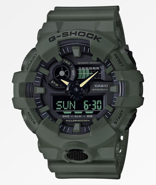 G Shock GA700 CA Dial Tan Camo Digital Analog Watch Zumiez