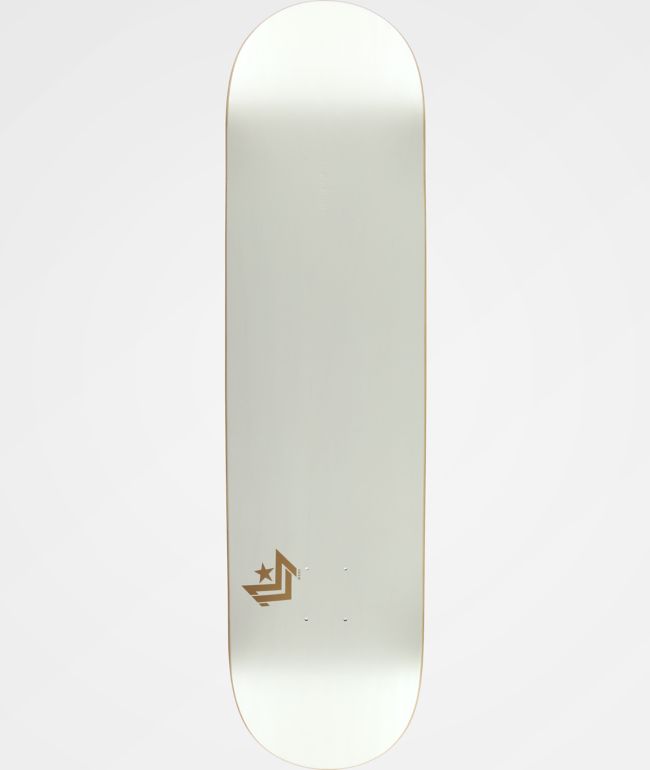 Mini Logo Chevron White 7.75" Skateboard Deck - Mini Logo Skate Accessories