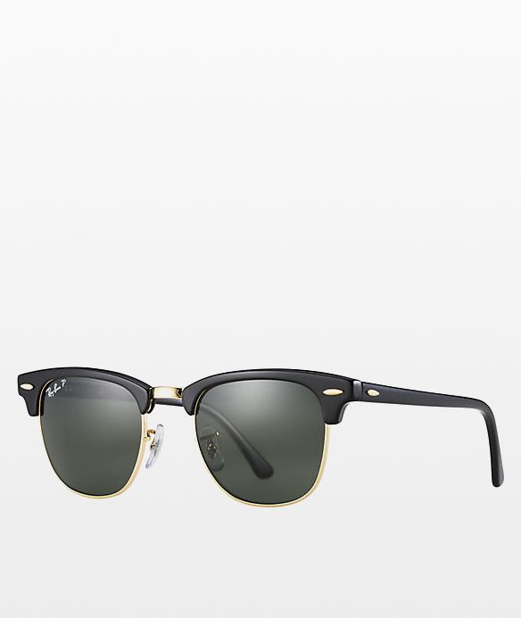 Raybans black and store gold