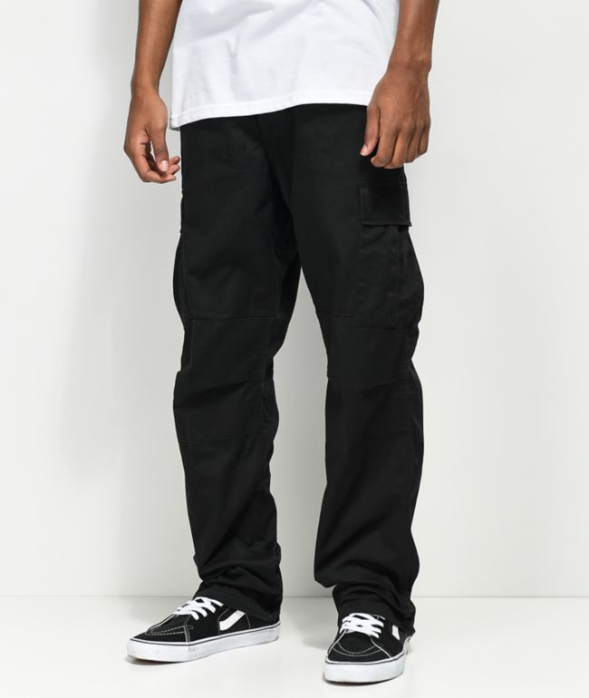 Ninth Hall Trance Black Cargo Pants