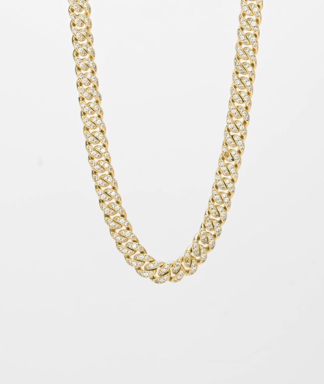 Artist Collective Drip Face 22 Gold Chain Necklace