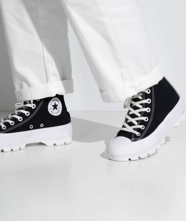 converse lugged leather high tops