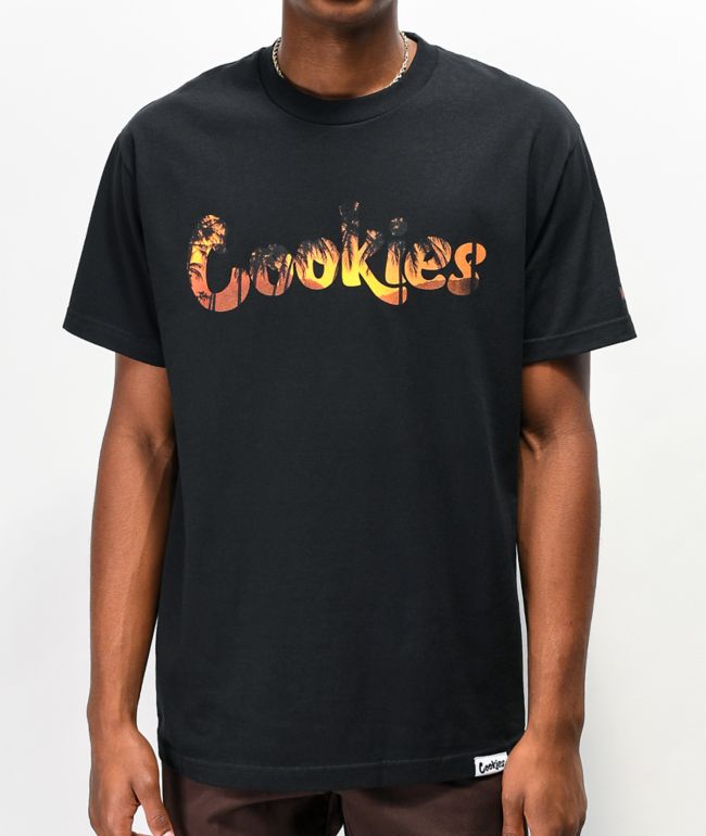 Scarface x Cookies Tropic Sunset Black T-Shirt - Cookies Clothing