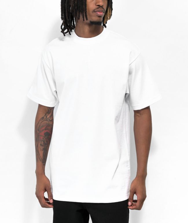 Shaka Wear Designer Garment Dye White Heavyweight T-Shirt
