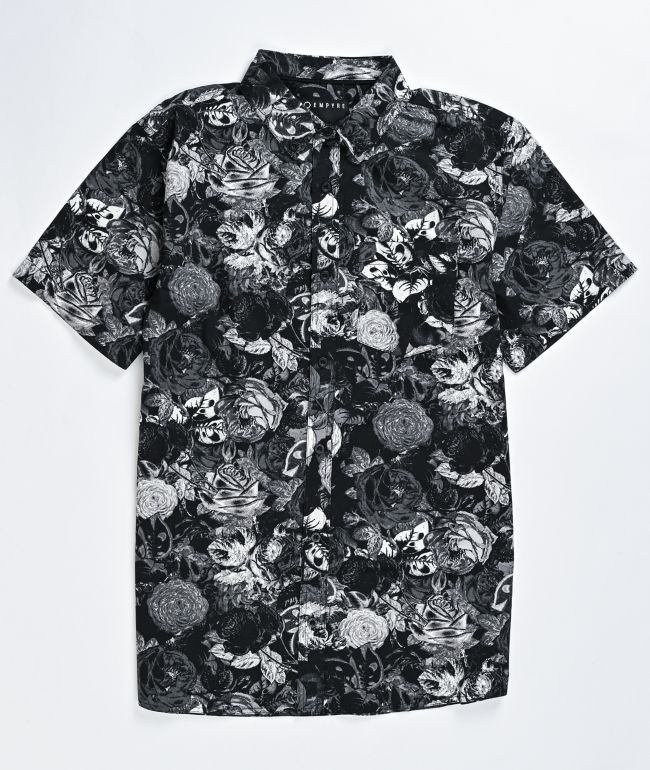 Black and grey 2024 button up shirt