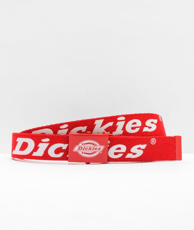 Dickies Script Black & White Web Belt | Zumiez