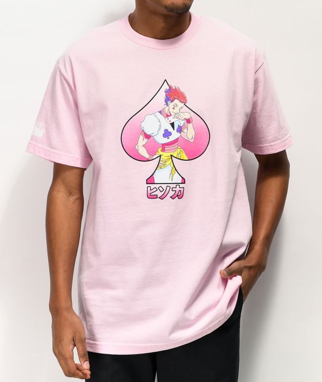 Hypland X Hunter X Hunter Hisoka Pink T Shirt Zumiez - roblox hisoka shirt