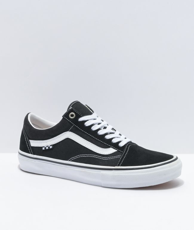 Black and white old shop skool vans size 4