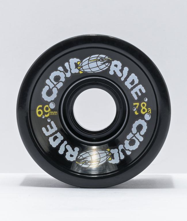 Cloud Ride 69mm 78a Black Cruiser Skateboard Wheels - Cloud Ride Wheels