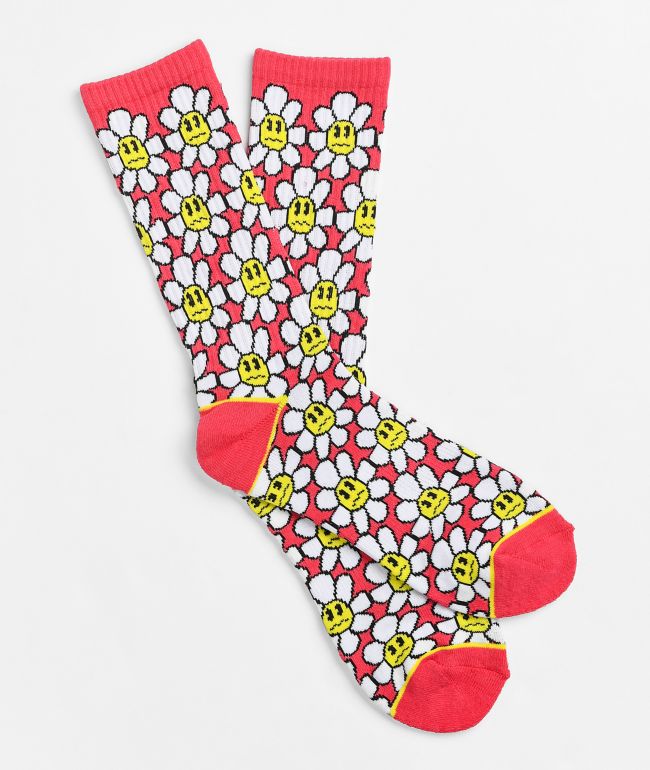 A.LAB Daized Red Crew Socks - A.LAB