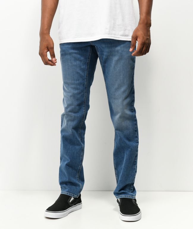 Empyre Skeletor Pally Blue Denim Skinny Jeans - Empyre