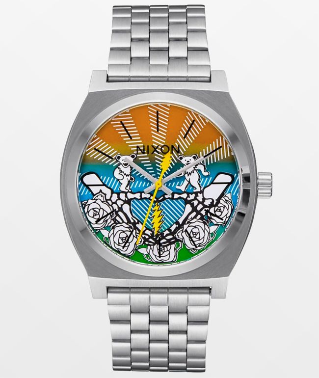 Nixon x The Grateful Dead Time Teller Gold & Bear Faces Analog