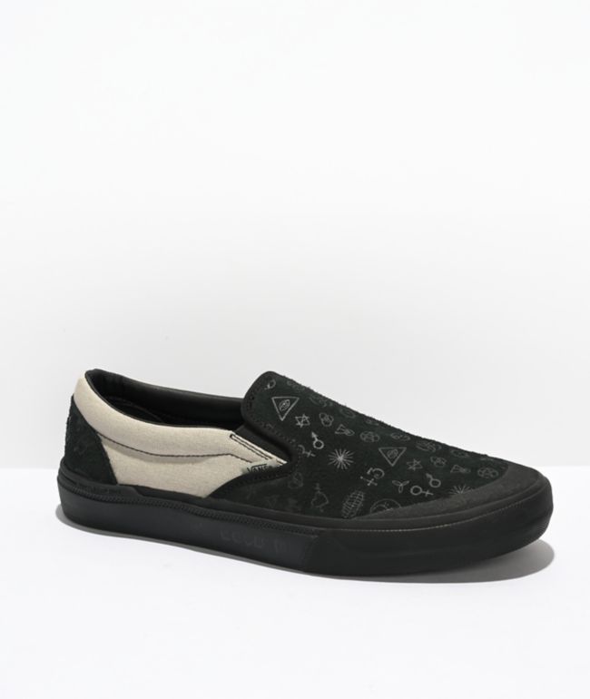 Vans x Santa Cruz Skate Slip-On White Skate Shoes | Zumiez