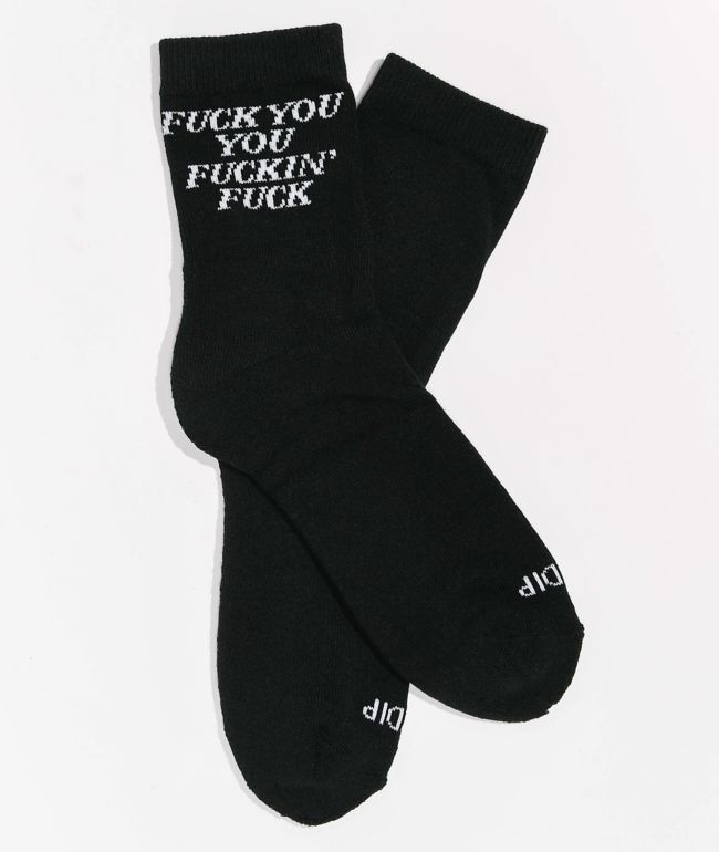HUF Fuck It Pastel Pink Crew Socks | Zumiez