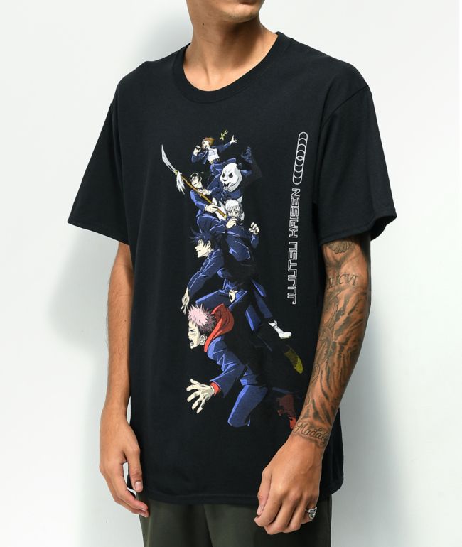 Episode x Jujutsu Kaisen Itadori Black Tie Dye T-Shirt | Zumiez