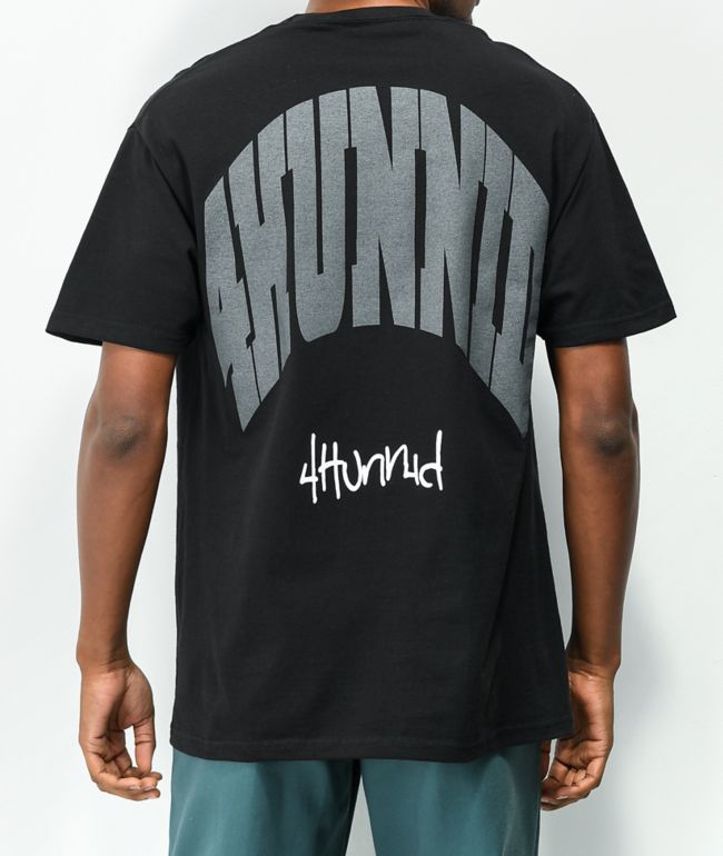 4Hunnid Komfort Kollection Black Pigment Dye T-Shirt