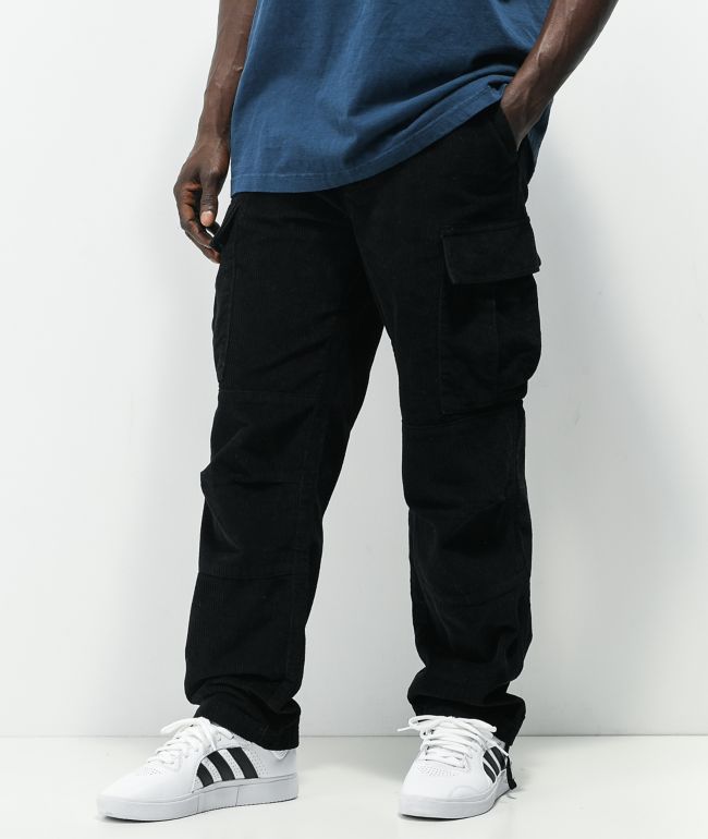 Empyre Loose Fit Black Corduroy Skate Pants